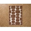 Image de Tapis poils longs CHINO motif abstrait marron 120x170 BOBOCHIC