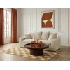 Image de Canapé droit fixe 2 places NEVADA gros côtelé doux beige BOBOCHIC