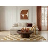 Image de Canapé 3 places causeuse avec assise profonde NEVADA gros côtelé doux beige BOBOCHIC