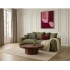 Image de Canapé droit fixe 3 places NEVADA gros côtelé doux vert BOBOCHIC