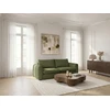 Image de Canapé droit convertible ouverture express 3 places ARCHI tissu velours côtelé gaufré vert 140x190 BOBOCHIC 3 places
