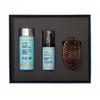 Image de Plisson - Le Soin Coffret Barbe D'ange : Huile À Barbe, Gel Douche 3 En 1 Et Brosse À Barbe En Bois Flacon Pompe En Verre De 30 Mlflacon Capsule Twist De 125 Ml