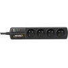 Image de Multiprise parafoudre 4 prises S4 black line II