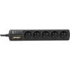 Image de Multiprise parafoudre 5 prises S5 black line II