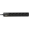 Image de Multiprise parafoudre 6 prises S6 black line II