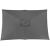 Image de Toile Parasol Mat Droit 3x2 par 6 Polyester 200gr SD - Gris