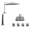 Image de Set d'ombrage complet (1 parasol déporté NH 3x3 + 1 housse + 1 lestage) - grey