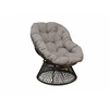 Image de Fauteuil Idylle pivotant 360° rotatif en acier avec Coussin polyester - grey/gris