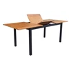Image de Table de jardin Balito en aluminium/acacia FSC - 160/220 x 90 cm - graphite