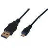 Image de MCL MC922AHB-2M, 2 m, USB A, Micro-USB B, Mâle/Mâle, Noir