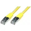 Image de Mcl cable rj45 cat6 0.5m yellow câble de réseau jaune 0,5 m f/utp (ftp)