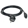 Image de Mcl power cable black 3.0m noir 3 m prise d'alimentation type f coupleur c13