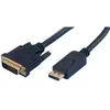 Image de MCL MC393-2M, 2 m, DisplayPort, DVI-D, Or, Noir, Mâle/Mâle