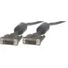 Image de MCL Cable DVI-I Male/Male Dual Link 2m, 2 m, DVI-I, DVI-I, Noir, Mâle/Mâle, DVI-I MC372-2M