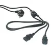 Image de Mcl mc909-3m câble électrique noir prise d'alimentation type e coupleur 2 x c13