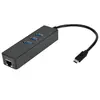 Image de MCL USB3C-125H3/C, Avec fil, USB Type-C, Ethernet, 1000 Mbit/s, Noir