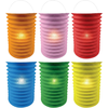 Image de Lot de 12 lampions en papier colorés assortis 16 cm