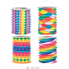 Image de 12 Lampions en papier bariolés multicolores 16 cm