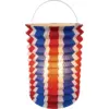 Image de Lot de 12 Lampions Tricolores 16 cm   Décoration 14 Juillet et Fête Française