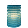 Image de 12 Lampions en Papier Bleu 16 cm   Décoration Suspendue de Fête