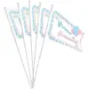 Image de 10 DRAPEAUX AVEC TIGE - PRINCE OU PRINCESSE - 9.2x16cm