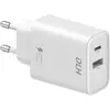 Image de DLH Chargeur secteur 1x USB-C 20W & 1x USB-A 12W, Intérieure, Secteur, Blanc DY-AU4795W