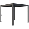 Image de Pergola bioclimatique autoportante anthracite - 300 x 300 x H. 258 cm