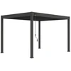Image de Pergola bioclimatique autoportante anthracite - 300 x 400 x H. 258 cm