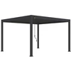 Image de Pergola bioclimatique autoportante anthracite - 400 x 400 x H. 258 cm