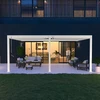 Image de Pergola bioclimatique - Ombréa - adossée - 4x6M - Blanc - Version 2 - 400x600x258 cm