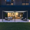 Image de Pergola bioclimatique - Ombréa - adossée - 4x6M - Anthracite blanc - Version 2 - 400x600x258 cm
