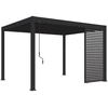 Image de Panneau brise-vue ventelles horizontales 1,3M Ombréa - Anthracite
