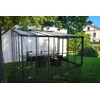 Image de Serre d'hiver verre - 12 m2 grise adossable