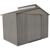 Image de Abri jardin métal - Aspect BOIS VIEILLI 9363 - 5,44 M²- GRIS