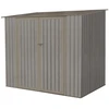 Image de Abri jardin métal - Aspect BOIS VIEILLI 75 - 3,17 M²- GRIS
