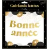 Image de Guirlande Lettres Noir et Or "Bonne Année" 2 mètres