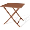 Image de Table à manger de jardin de repas Marius-tb70-terra carré terracotta