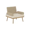 Image de Lelièvre Paris - Fauteuil rembourré Jeux de salon - Bois naturel - Frêne - Designer José Lévy