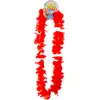 Image de Collier Hawaïen à Fleurs Rouge