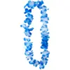 Image de Collier Hawaïen à Fleurs Bleu