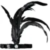 Image de Bandeau Charleston Noir Avec Plumes