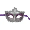 Image de Masque Vénitien Violet Avec Contour Argent