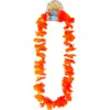 Image de Collier Hawaïen à Fleurs Orange neon