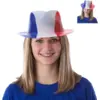 Image de Chapeau Bleu Blanc Rouge Borsalino PVC