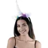 Image de Serre Tête Licorne Blanc Avec Tulle Multicolore