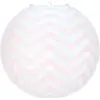 Image de Lanterne Japonaise chevrons rose clair 35cm