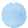 Image de Lampion boule de papier rond bleu tendre 20cm