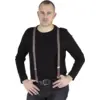 Image de Bretelles "Tarzan" Marron Quadrillé Noir