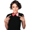 Image de Noeud Papillon Blanc Ensanglanté   Accessoire Halloween