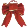 Image de Petit noeud en velours rouge & or